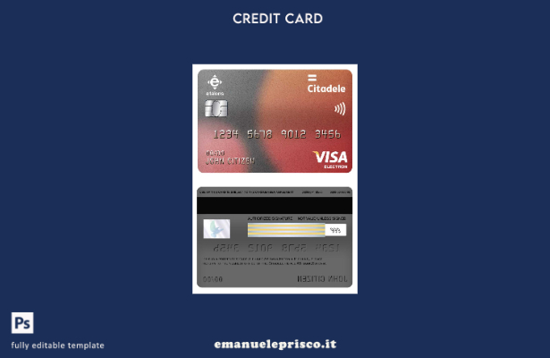 modello di carta elettronica visto bancario Estonia Citadele Filiale AS stile ve